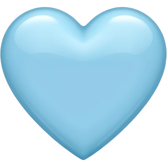 light blue heart emoji