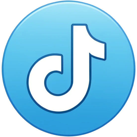 Créame un emoji que sea el logotipo de  verificacion de tiktok emoji