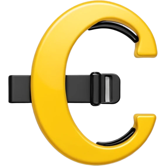 Yellow claw hair clip emoji