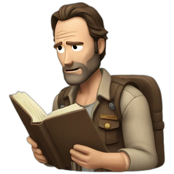 Rick grimes reading emoji
