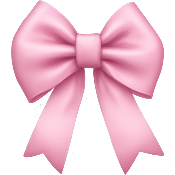 Baby pink bow emoji