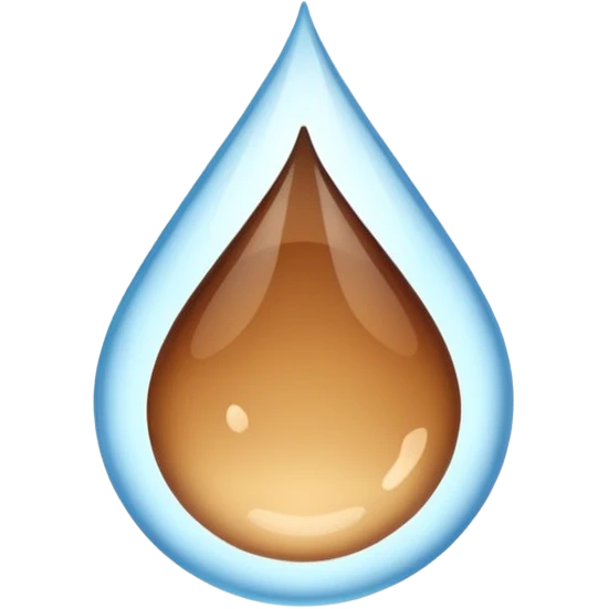 Brown droplet emoji