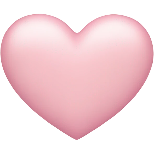 pastel pink heart emoji