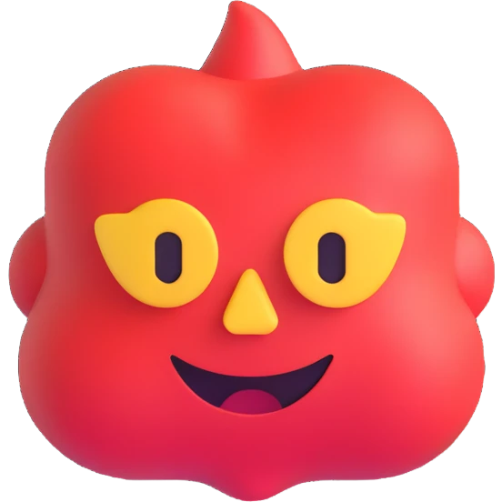 AI emoji icon, modern, friendly emoji