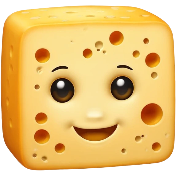 Cheese with a toupe on its head emoji