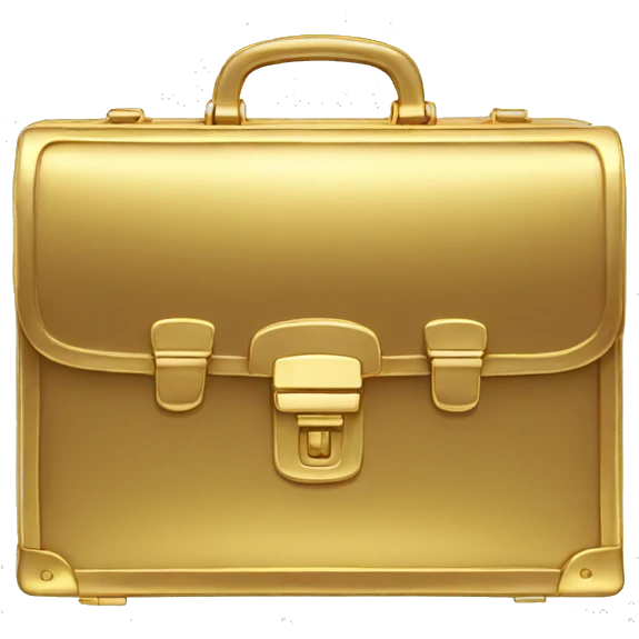 gold briefcase emoji