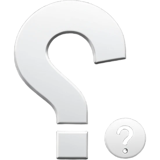 50/50 question emoji