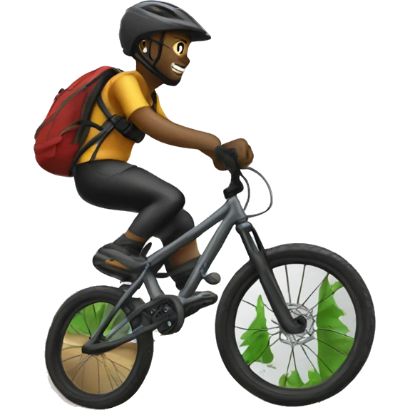 Bmx mountain biking emoji