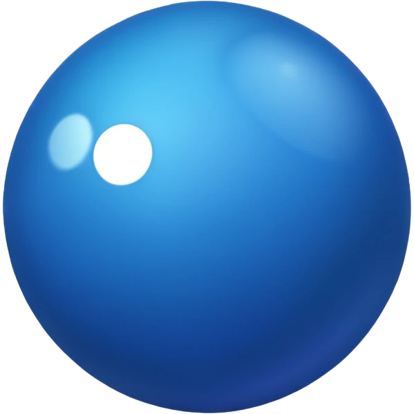 7th blue. Ball  emoji