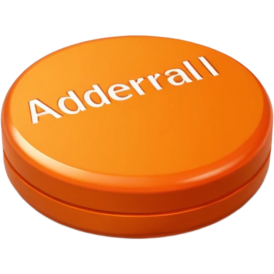 Round orange 30mg adderall with line shadow down center emoji