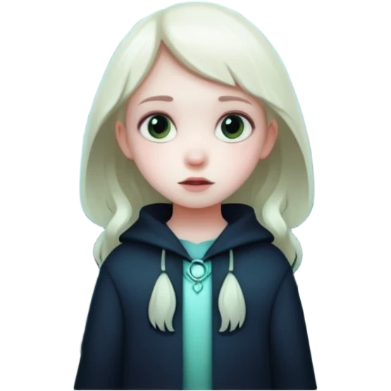 створи емоджі для казки на тему Таємниця зниклих голосів жанр жахастики щось цікавіше більш загадкове створи маленьку дівчинку в лісі з привидами emoji