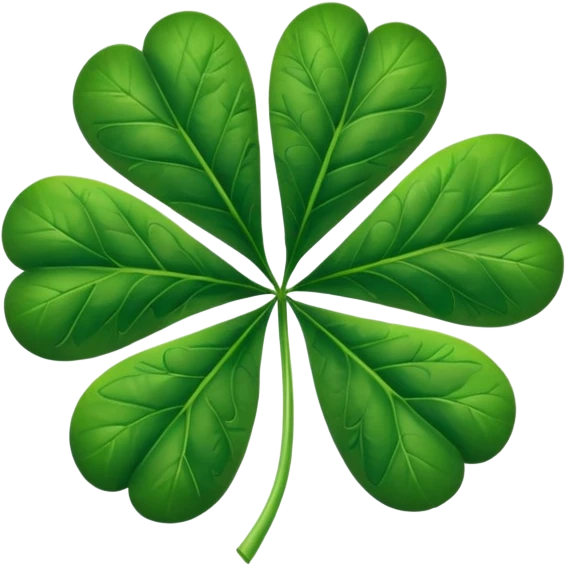 Marijuana leaf crossed with a 5 leaf clover emoji