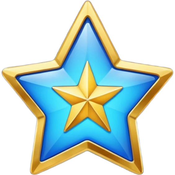 Verified badge with star edge emoji