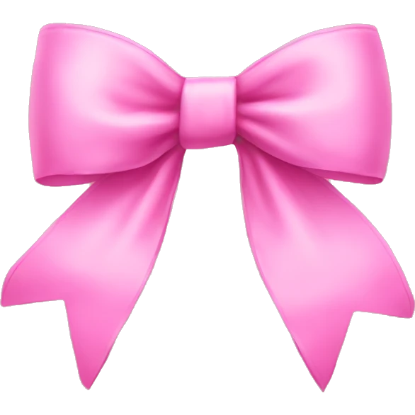Pink bow emoji