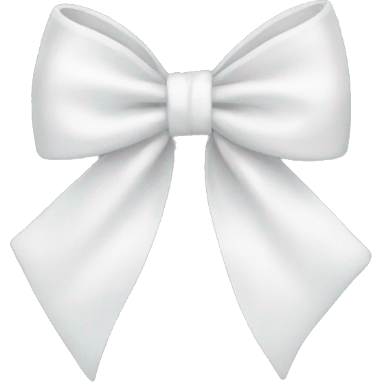 White bow emoji