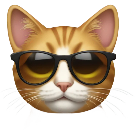 Cat with sunglasses emoji