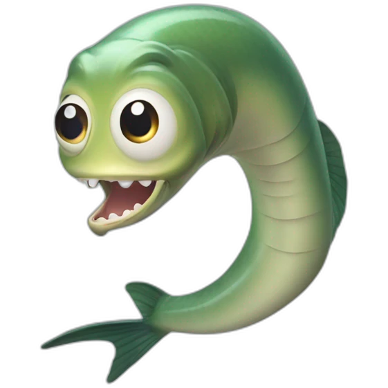 shocked eel fish emoji