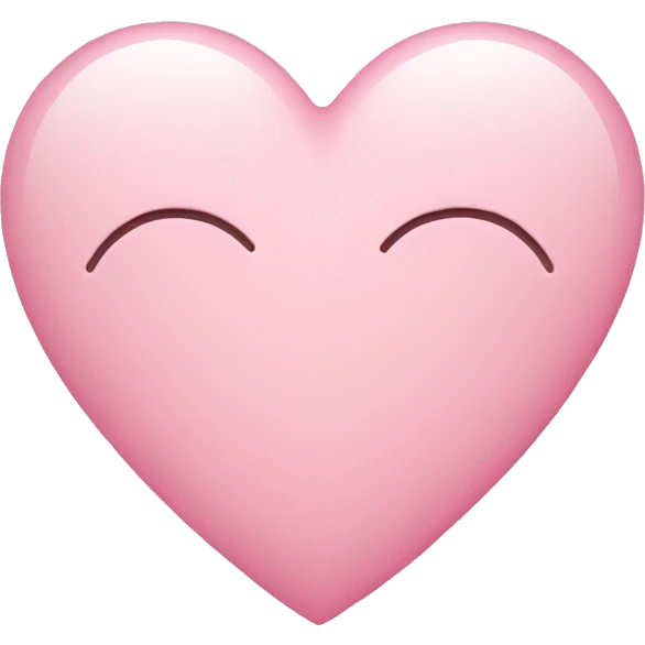 Light pink heart emoji