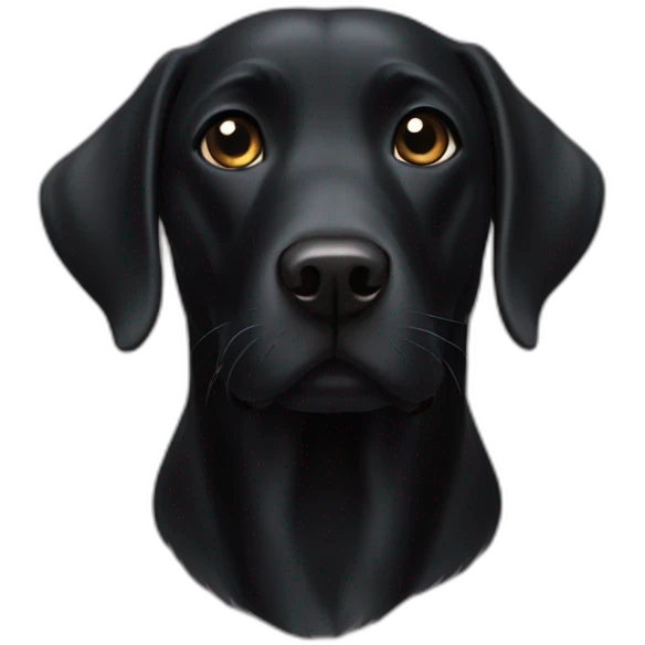black labrador emoji