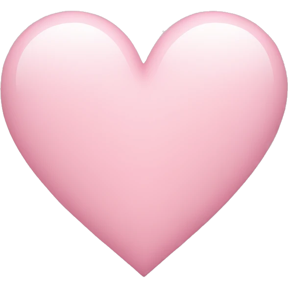 light pink heart  emoji