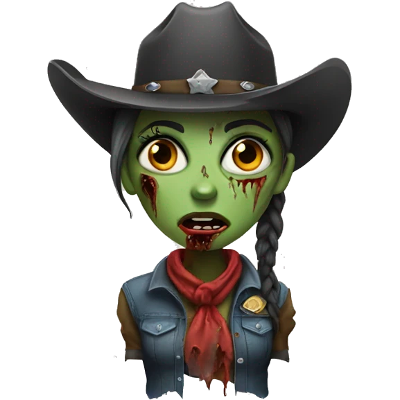 cowgirl zombie emoji