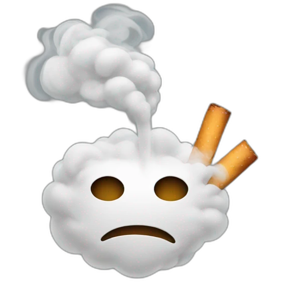 smoke (not cigarettes or smoking) emoji