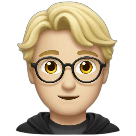 Harry Potter with blonde hair emoji