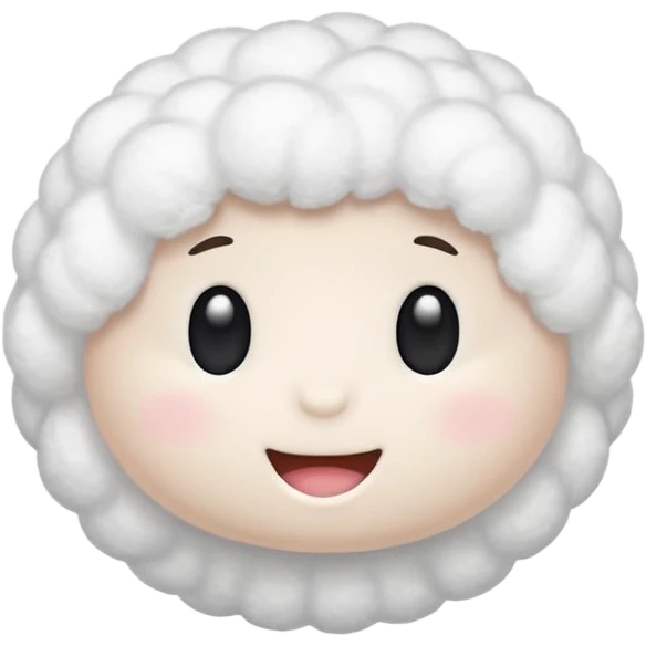 Cotton without face emoji