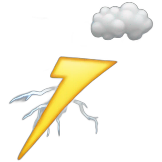 Lightning emoji