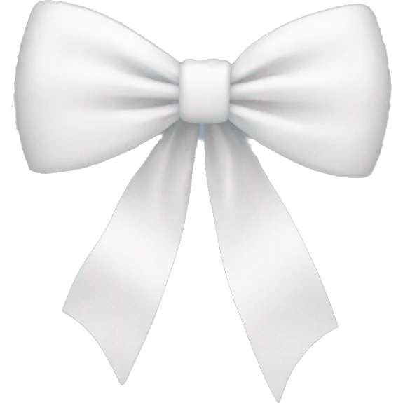 White bow emoji
