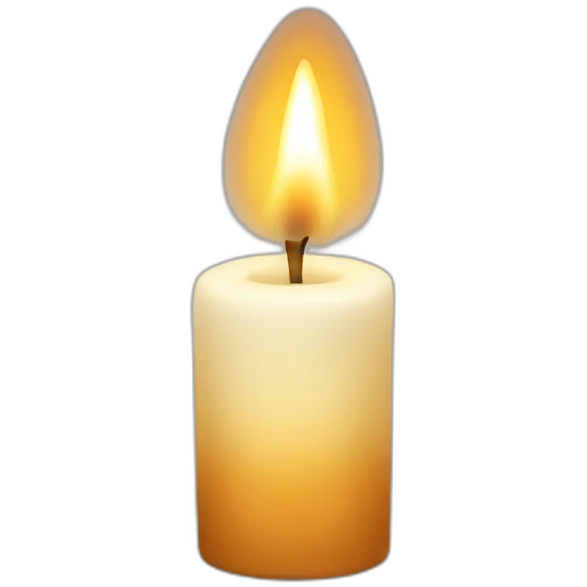 a short candle emoji