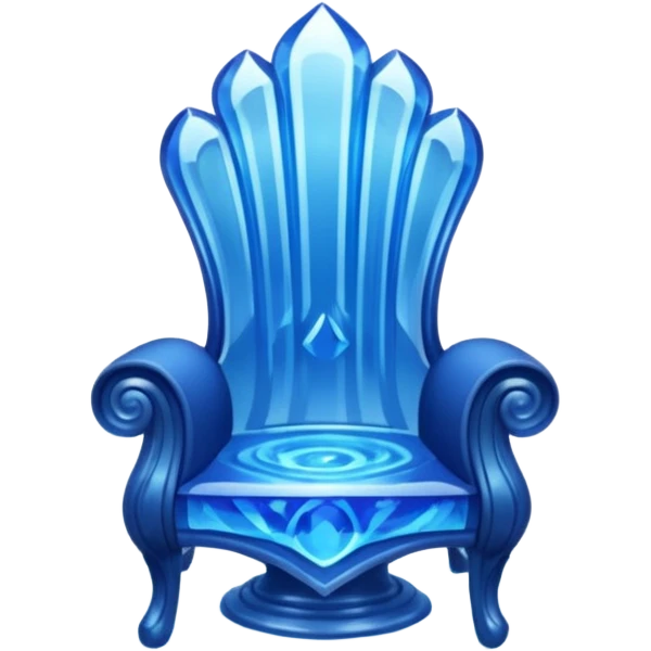 Sapphire water throne emoji