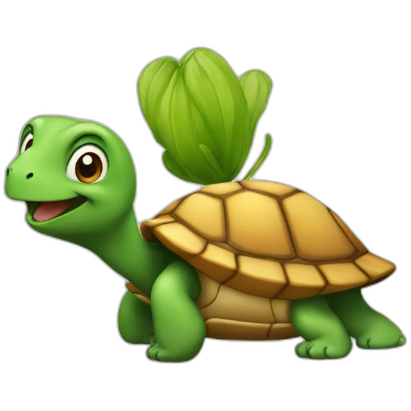 Chat sur tortue emoji