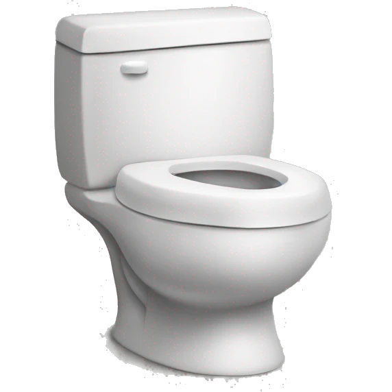 Toilet whit a head poking out emoji