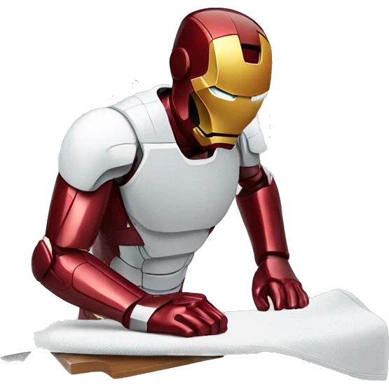ironman ironing clothes emoji