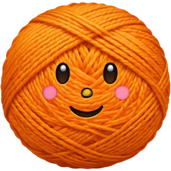 orange yarn  emoji