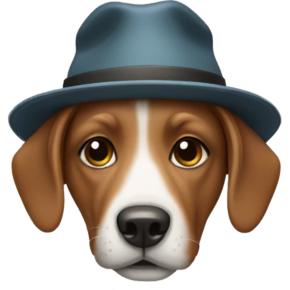 Dog wearing a hat  emoji