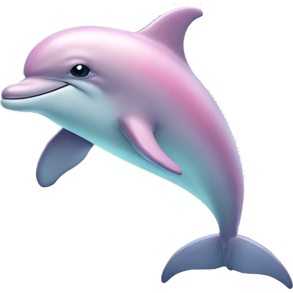 Pastel-pink-colors-dolphin emoji