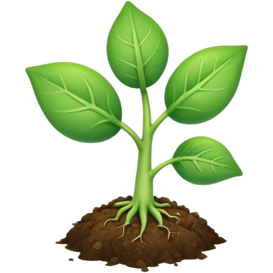 sprout　two reaf emoji