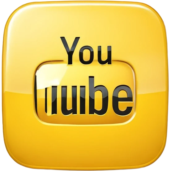 A yellow YouTube logo emoji