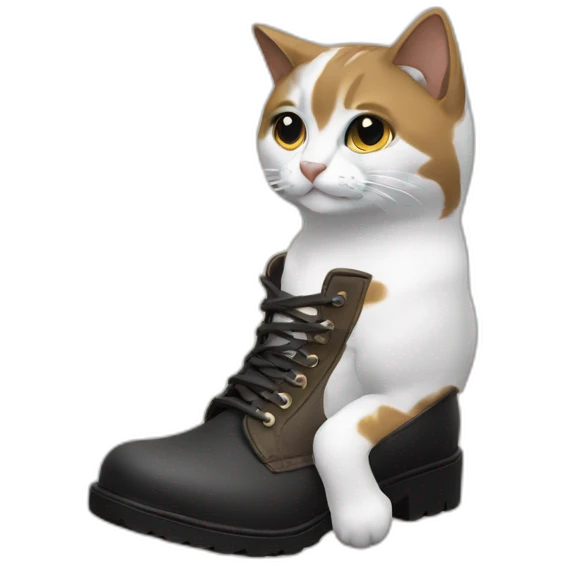 Gato botas e chapel emoji