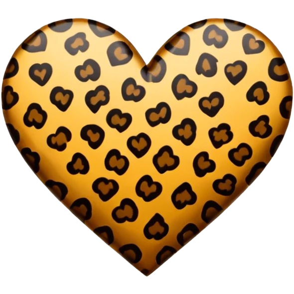 Cuore leopardato  emoji
