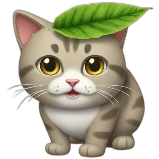 cat with watermekon emoji