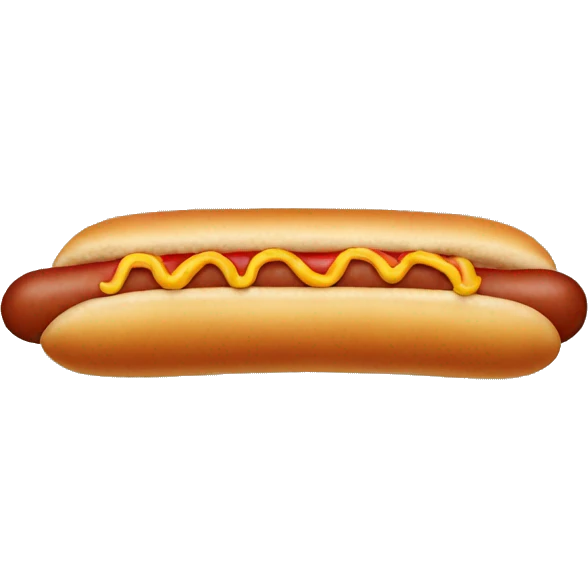 Wiener dog that looks like a hotdog emoji