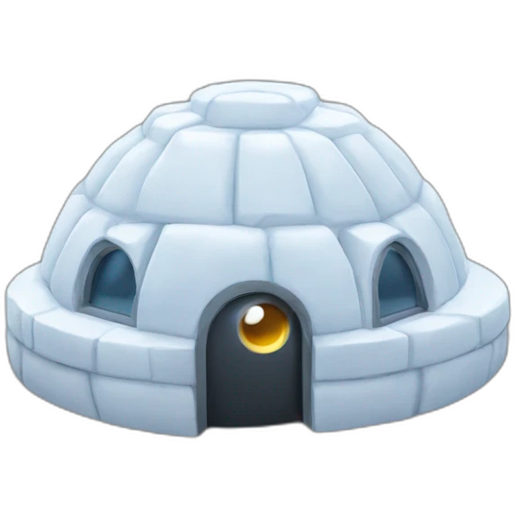 eyes igloo 3d emoji