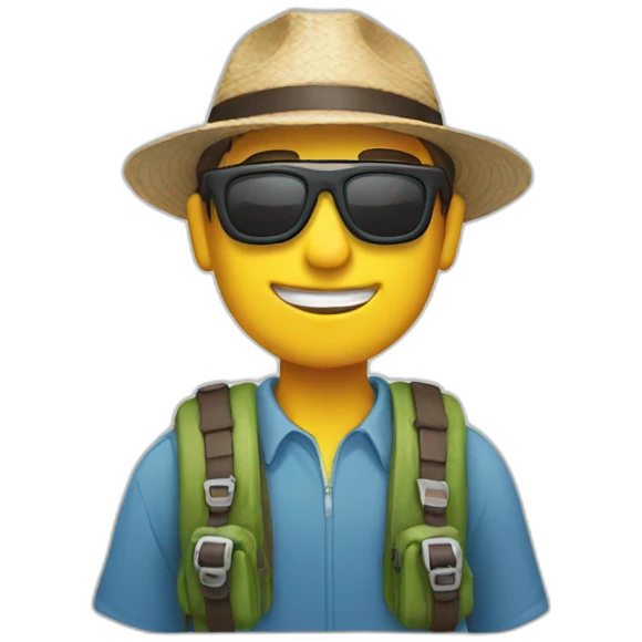 Guia turista emoji