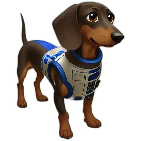 dachshund r2d2 emoji