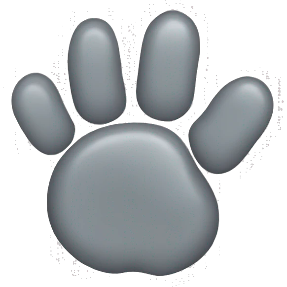  grey kitten paw emoji