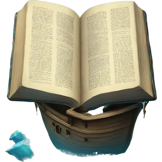 Bible in the ocean emoji