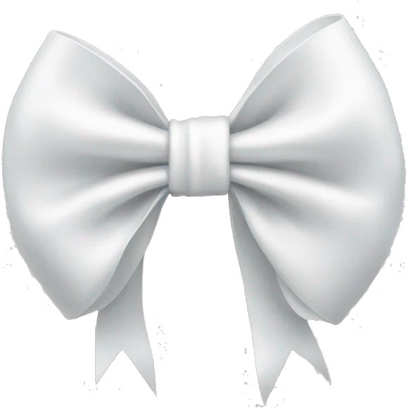 White bow emoji